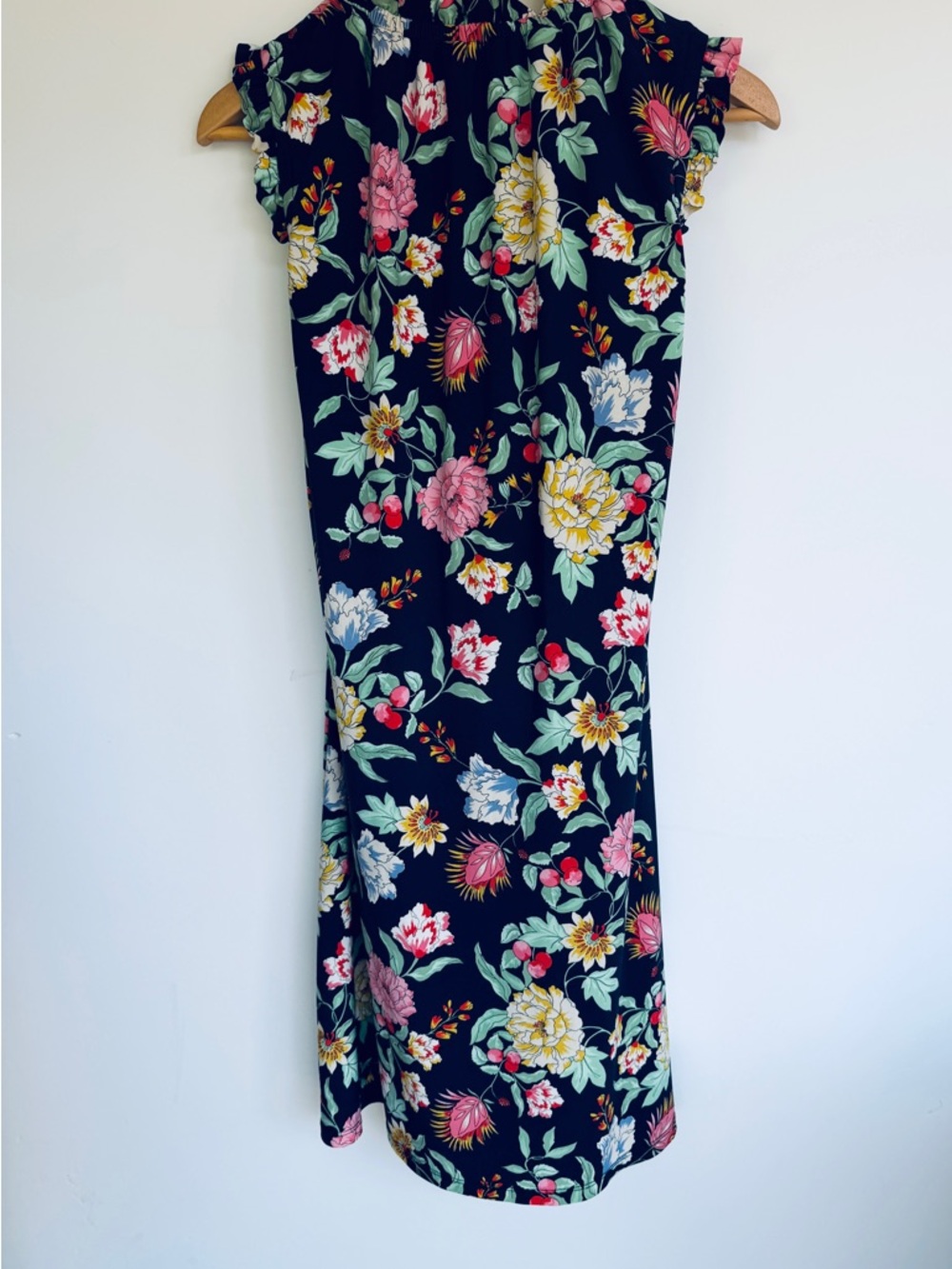 Tommy Hilfiger Black Floral Midi Dress